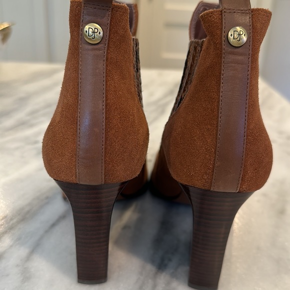 Donald J Pliner Brown Suede Animal Chelsea Booties - Picture 3 of 4